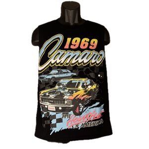 1969 (Nice!) Camaro Official GM Sleeveless Black Men’s T-Shirt Size Medium